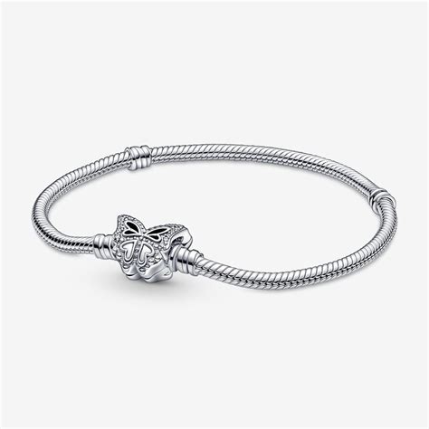 pandora bracelet with butterfly|pandora bracelet with butterfly clasp.